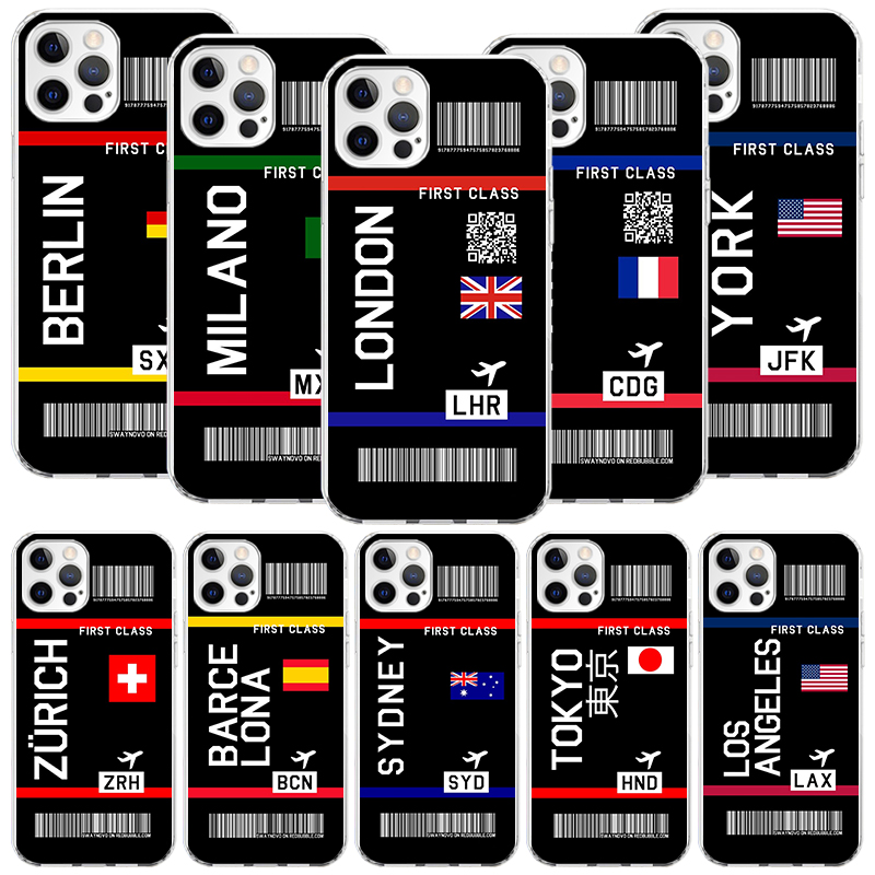 Airline Ticket Barcode Phone C - Phone Cases Aviation recension och pris