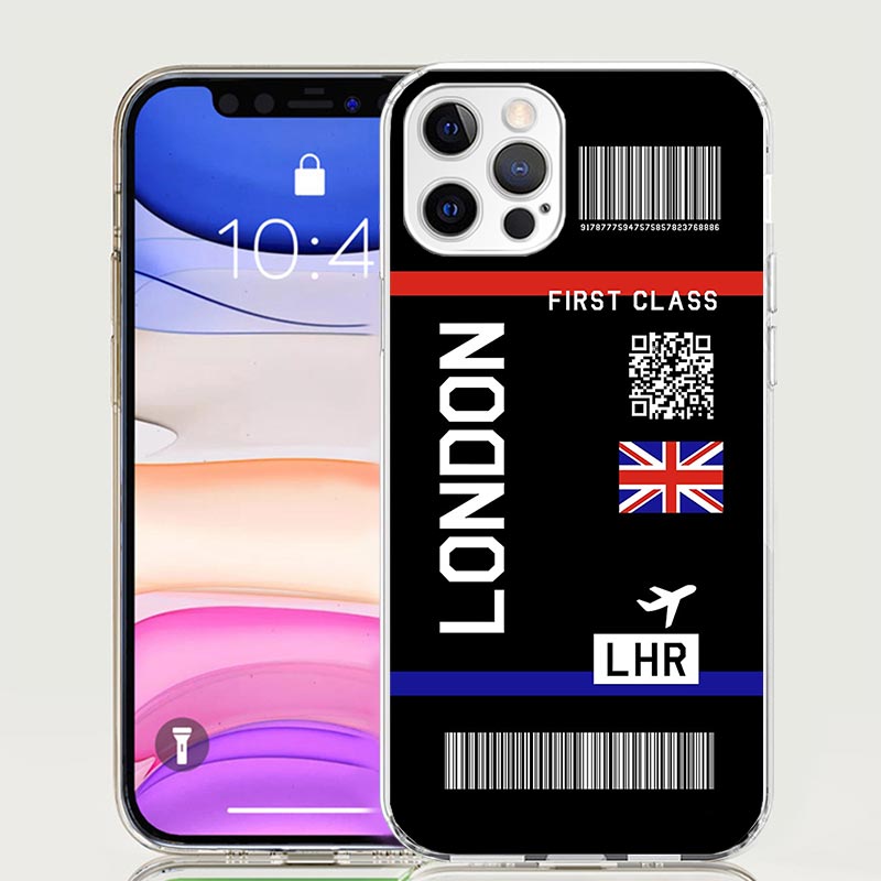 Airline Ticket Barcode Phone C - Phone Cases Aviation recension och pris