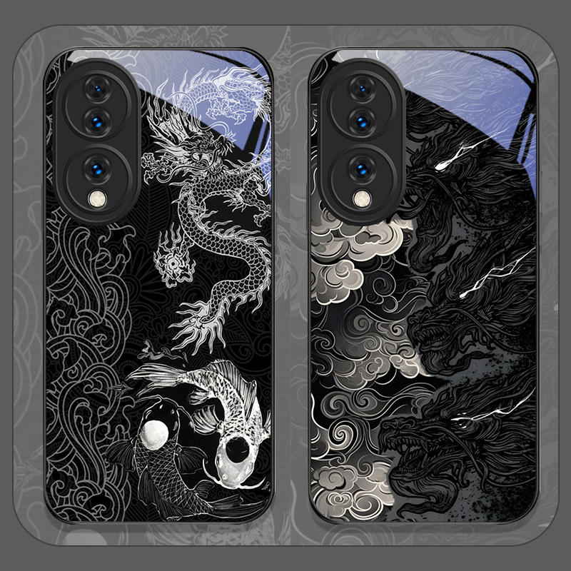 Aesthetic Cool Black Dragon Pr - Phone Cases Aesthetic recension och pris