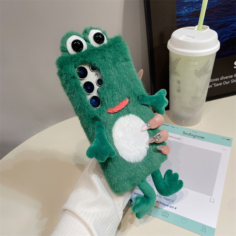 Plush Frog Phone Case, Cute Gr - Phone Cases Samsung S23 recension och pris